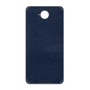 MAHOOT Deep-Blue-Leather Cover Sticker for microsoft Lumia 650