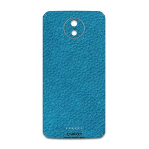 MAHOOT Blue-Leather Cover Sticker for Motorola Moto C Plus