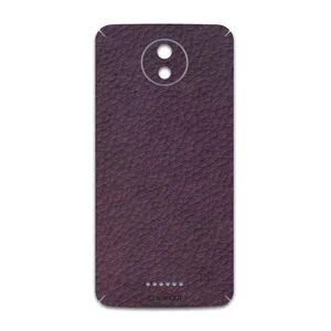 MAHOOT Purple-Leather Cover Sticker for Motorola Moto C Plus
