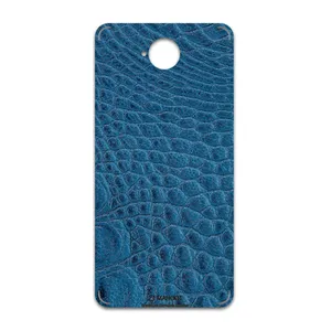 MAHOOT Blue-Crocodile-Leather Cover Sticker for microsoft Lumia 650