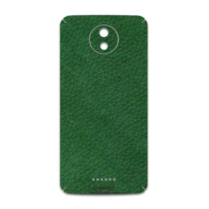 MAHOOT Green-Leather Cover Sticker for Motorola Moto C Plus