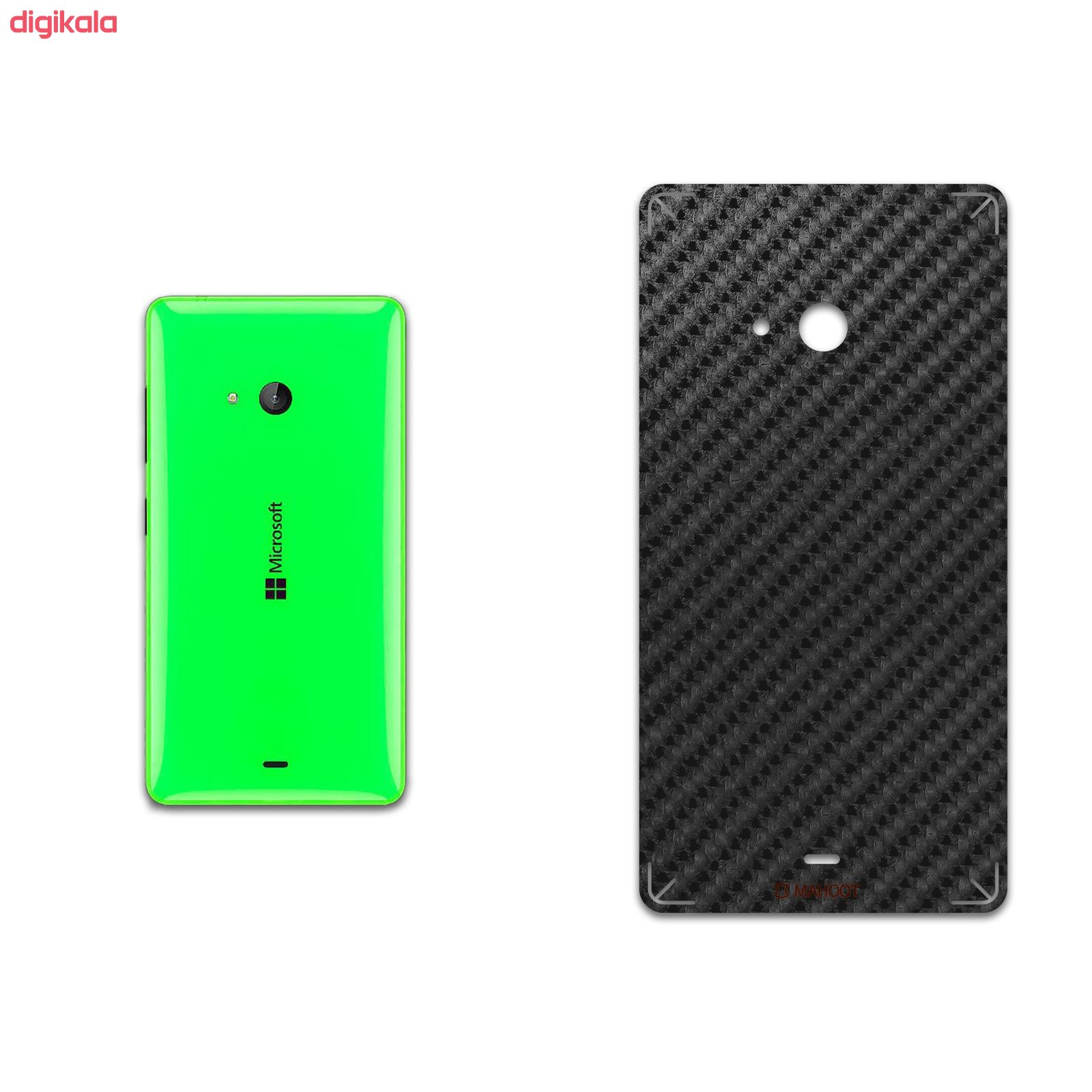 برچسب پوششی ماهوت مدل Shine-Carbon-Fiber مناسب برای گوشی موبایل مایکروسافت Lumia 540 main 1 1