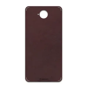 MAHOOT Matte-Dark-Brown-Leather Cover Sticker for microsoft Lumia 650