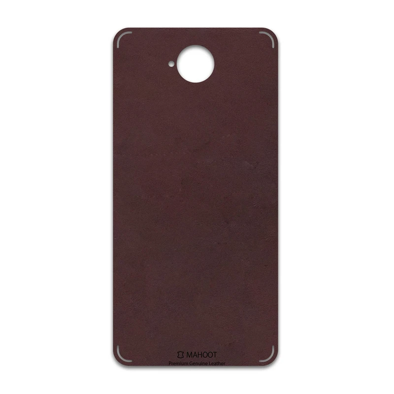 برچسب پوششی ماهوت مدل Matte-Dark-Brown-Leather مناسب برای گوشی موبایل مایکروسافت Lumia 650