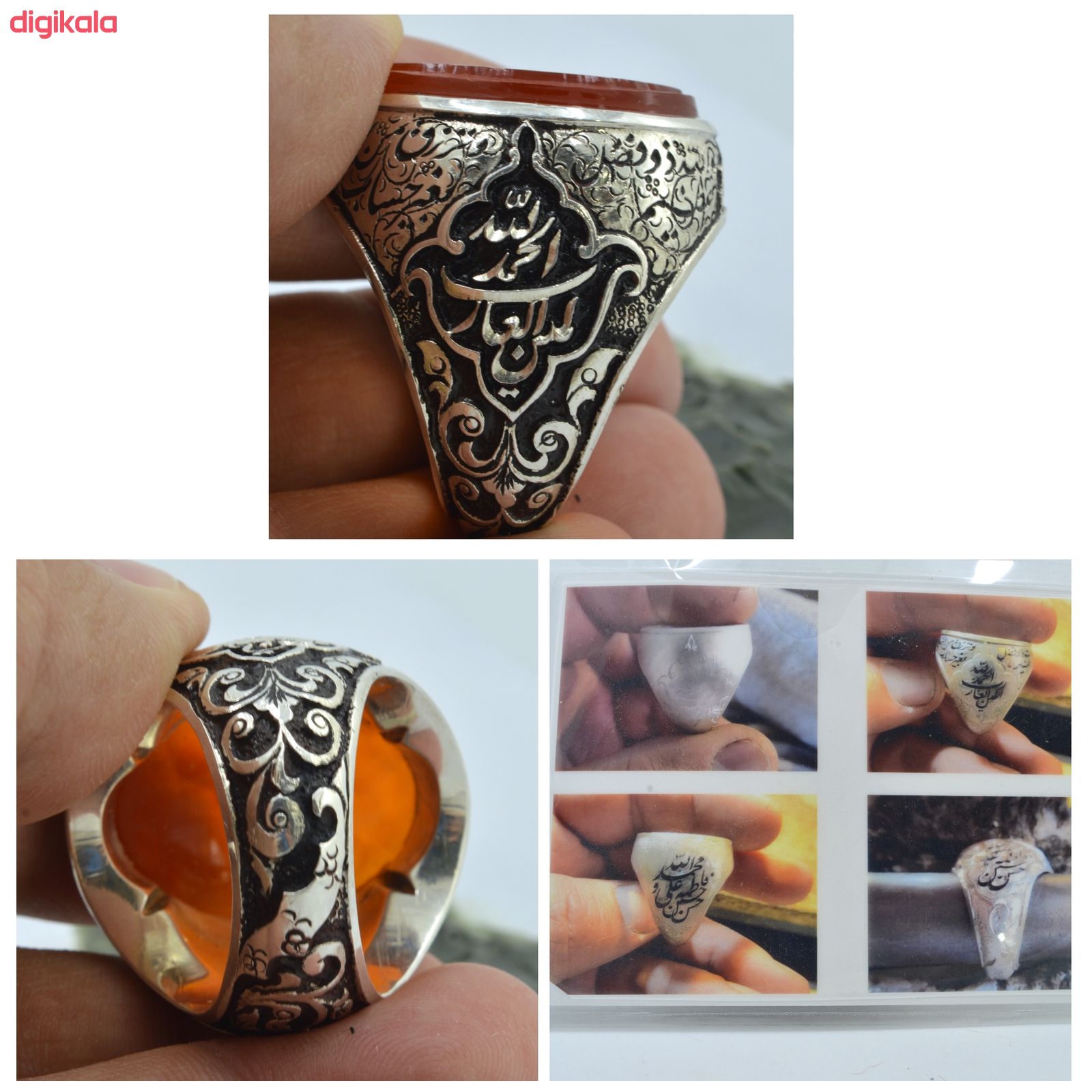 انگشتر نقره مردانه کد 64g main 1 1