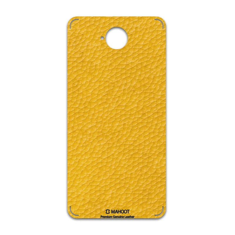 برچسب پوششی ماهوت مدل Mustard-Leather مناسب برای گوشی موبایل مایکروسافت Lumia 650