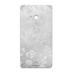 MAHOOT Silver-Wildflower Cover Sticker for microsoft Lumia 540
