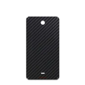 MAHOOT Black-Carbon-Fiber Cover Sticker for microsoft Lumia 430