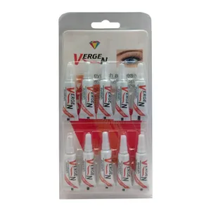 چسب مژه مصنوعی ورژن مدل 101 وزن 1 گرم بسته 10 عددی