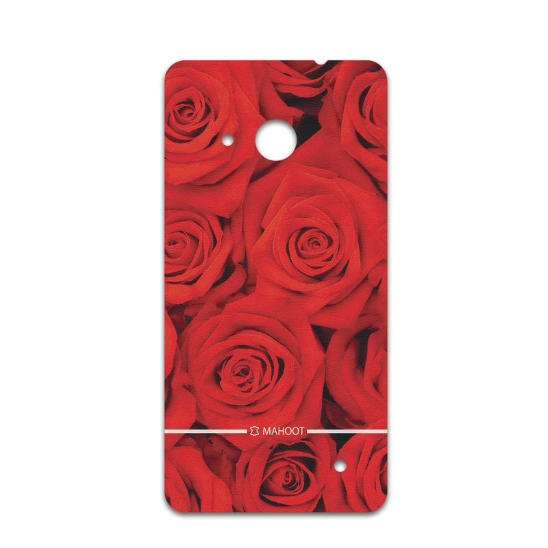 برچسب پوششی ماهوت مدل Red-Flower مناسب برای گوشی موبایل مایکروسافت Lumia 550
