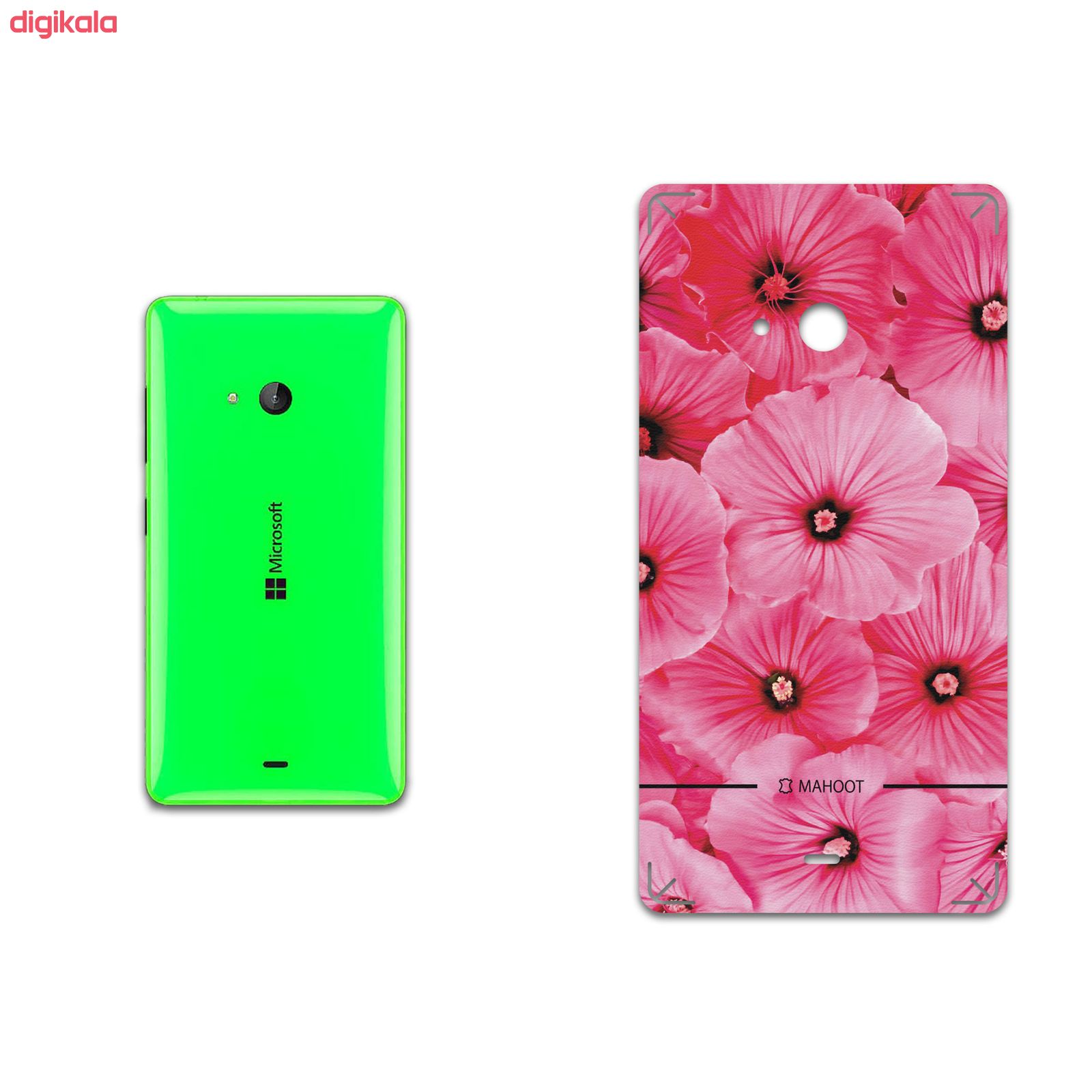 برچسب پوششی ماهوت مدل Pink-Flower مناسب برای گوشی موبایل مایکروسافت Lumia 540 main 1 1