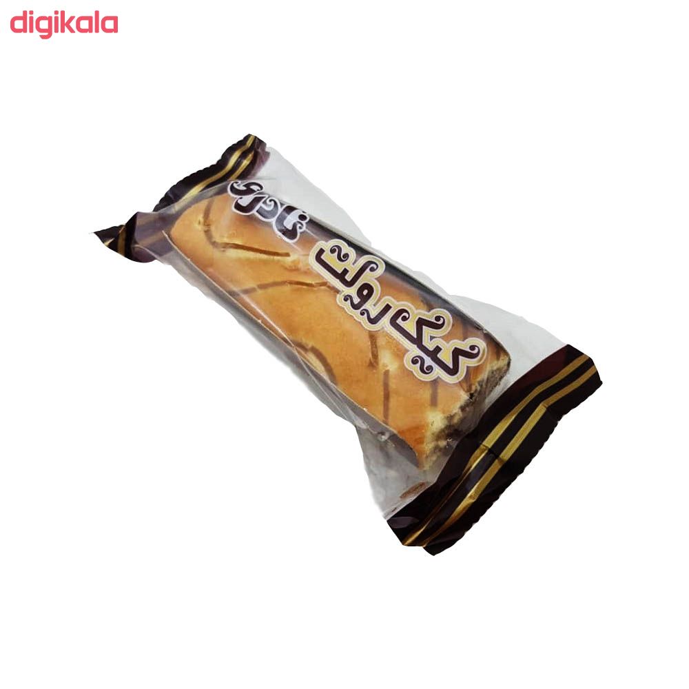 کیک رولت با کرم کاکائویی نادری - 90گرم بسته 36 عددی main 1 2