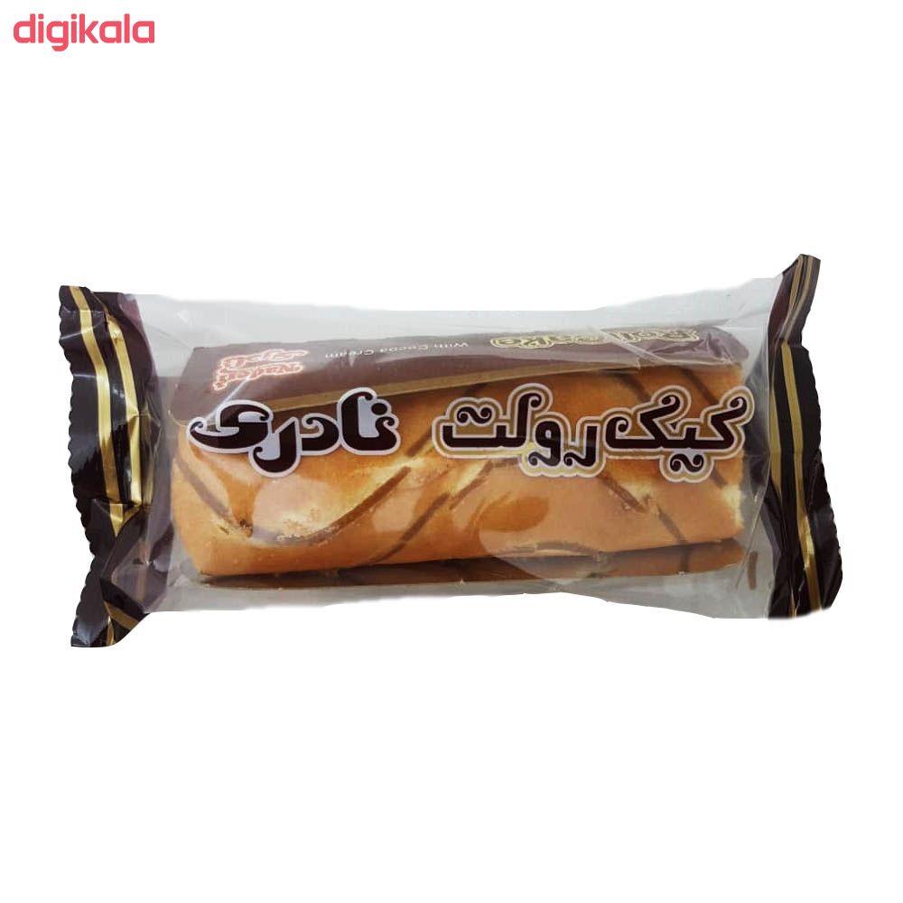 کیک رولت با کرم کاکائویی نادری - 90گرم بسته 36 عددی main 1 1