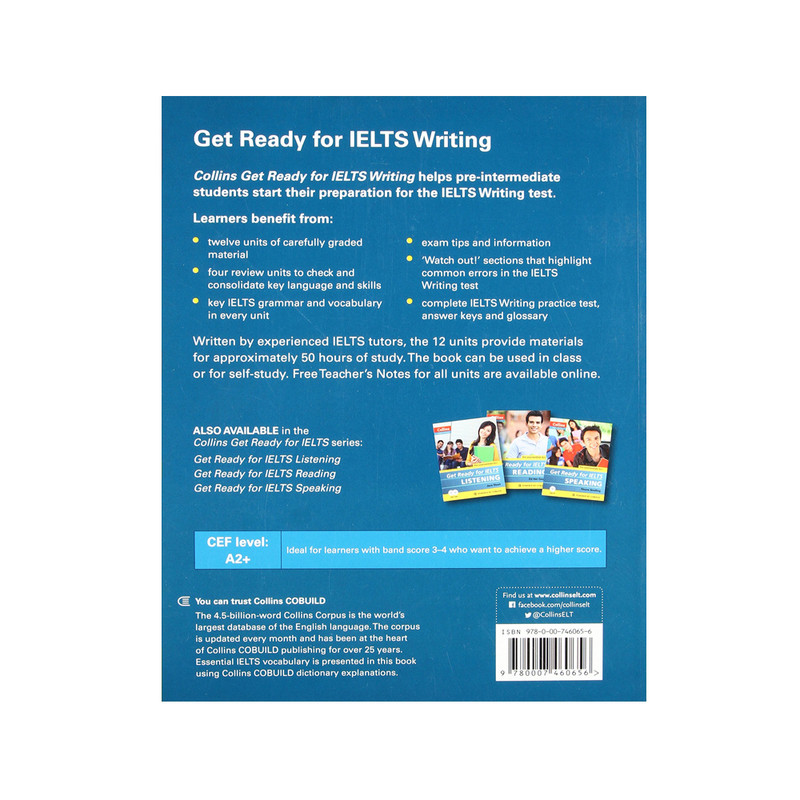 کتاب Collins English For Exams Get Ready For Ielts Writing اثر Fiona Aish And Jo Tomlinson انتشارات Cobuild