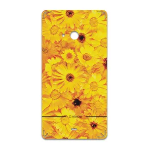 MAHOOT Yellow-Flower Cover Sticker for microsoft Lumia 540