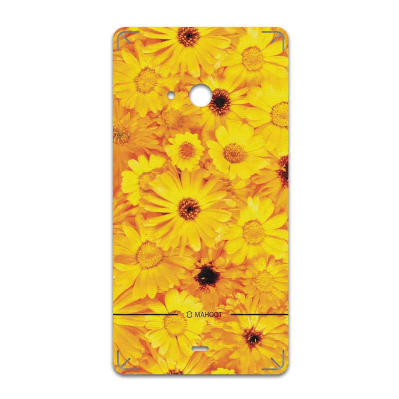 برچسب پوششی ماهوت مدل Yellow-Flower مناسب برای گوشی موبایل مایکروسافت Lumia 540