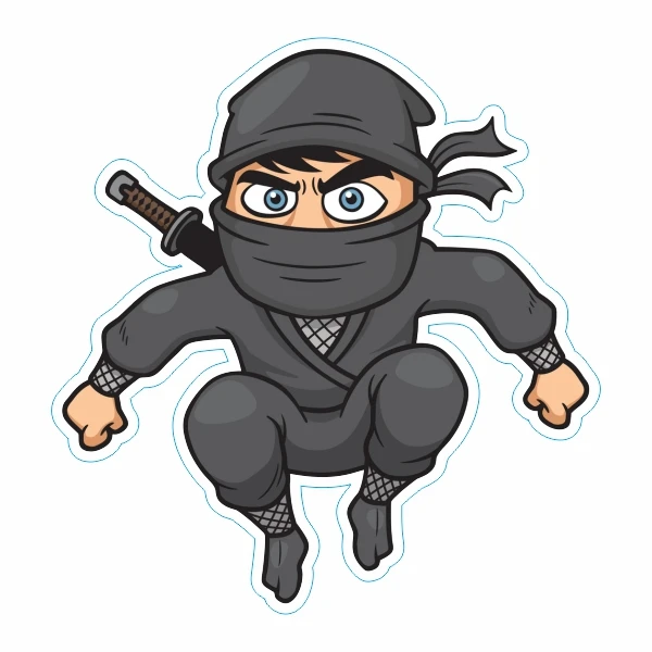 استیکر لپ تاپ طرح نینجا کد07