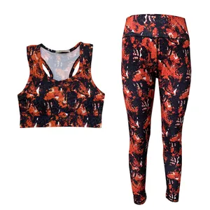 ست نیم تنه و لگینگ ورزشی زنانه کد NG005