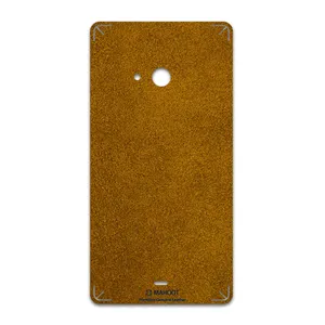 MAHOOT Brown-Chamois-Leather Cover Sticker for microsoft Lumia 540