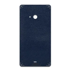 MAHOOT Deep-Blue-Leather Cover Sticker for microsoft Lumia 540