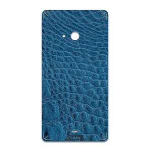 MAHOOT Blue-Crocodile-Leather Cover Sticker for microsoft Lumia 540