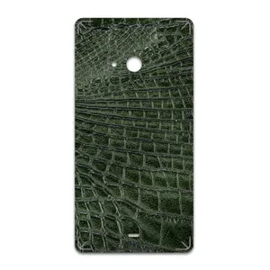 MAHOOT Green-Crocodile-Leather Cover Sticker for microsoft Lumia 540