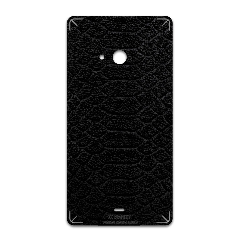 برچسب پوششی ماهوت مدل Black-Snake-Leather مناسب برای گوشی موبایل مایکروسافت Lumia 540