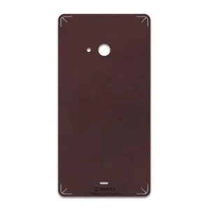 MAHOOT Matte-Dark-Brown-Leather Cover Sticker for microsoft Lumia 540