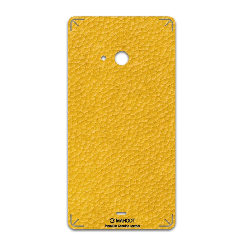برچسب پوششی ماهوت مدل Mustard-Leather مناسب برای گوشی موبایل مایکروسافت Lumia 540