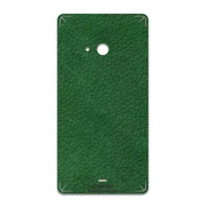 MAHOOT Green-Leather Cover Sticker for microsoft Lumia 540