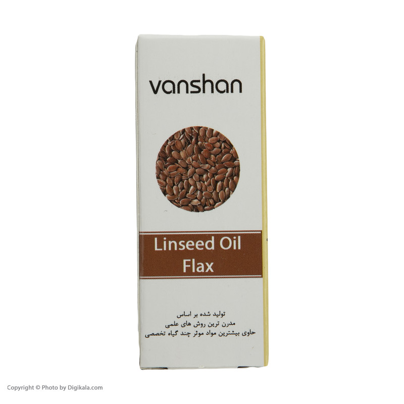 روغن تخم کتان وانشان کد 013 حجم 30 میلی لیتر