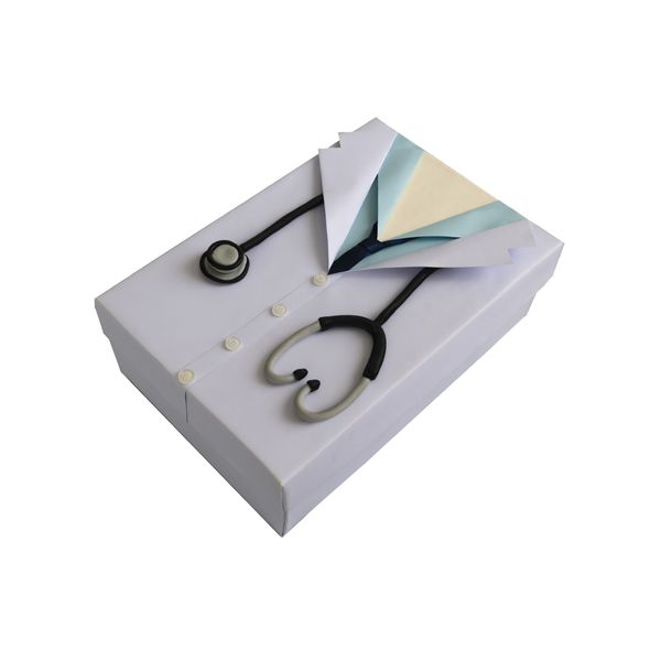 جعبه هدیه جعبه های رنگی رنگی توپک طرح پزشک کد-001