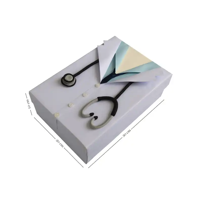 جعبه هدیه جعبه های رنگی رنگی توپک طرح پزشک کد-001