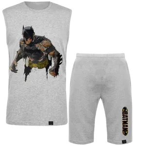   ست تاپ و شلوارک مردانه 27 طرح batman کد H08