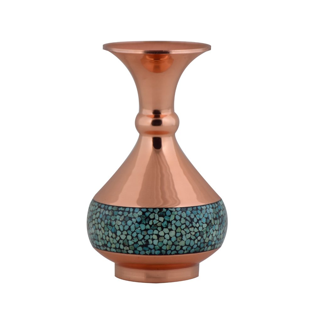 گلدان فیروزه کوبی آقاجانی مدل F017