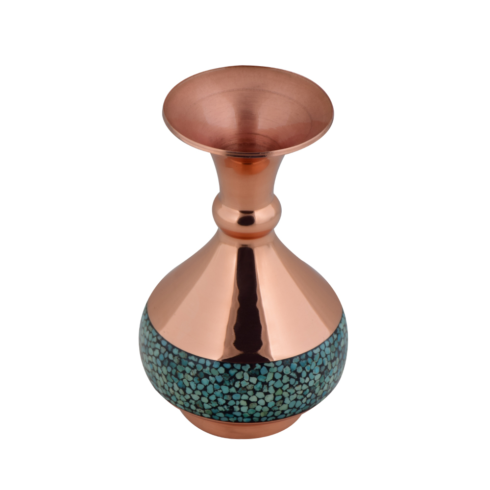 گلدان فیروزه کوبی آقاجانی مدل F017