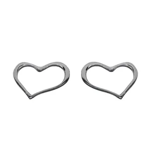 گوشواره طلا 18 عیار زنانه طرح قلب کد G18H
