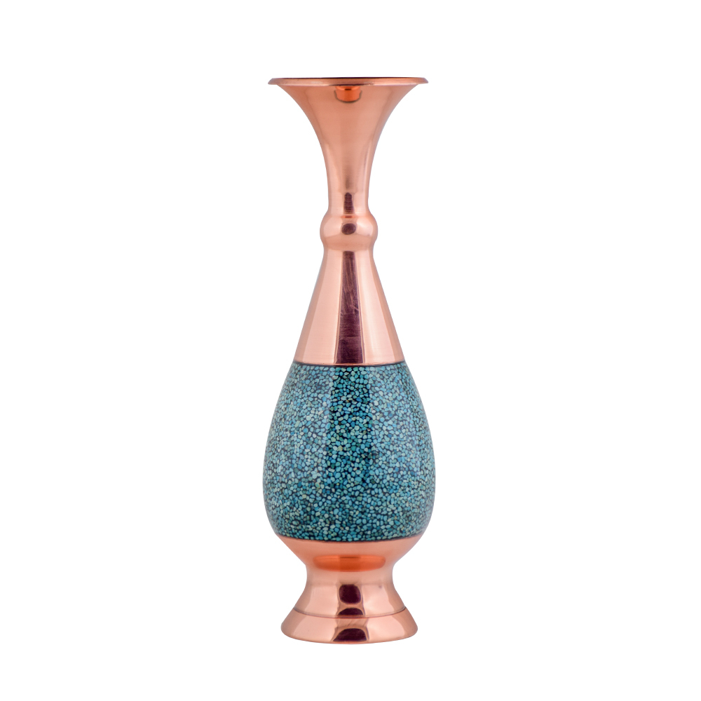 گلدان فیروزه کوبی آقاجانی مدل F011