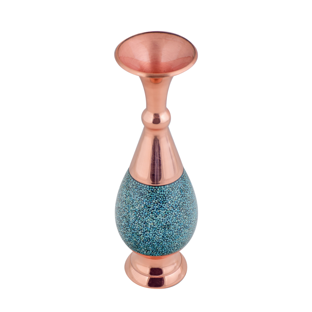گلدان فیروزه کوبی آقاجانی مدل F011