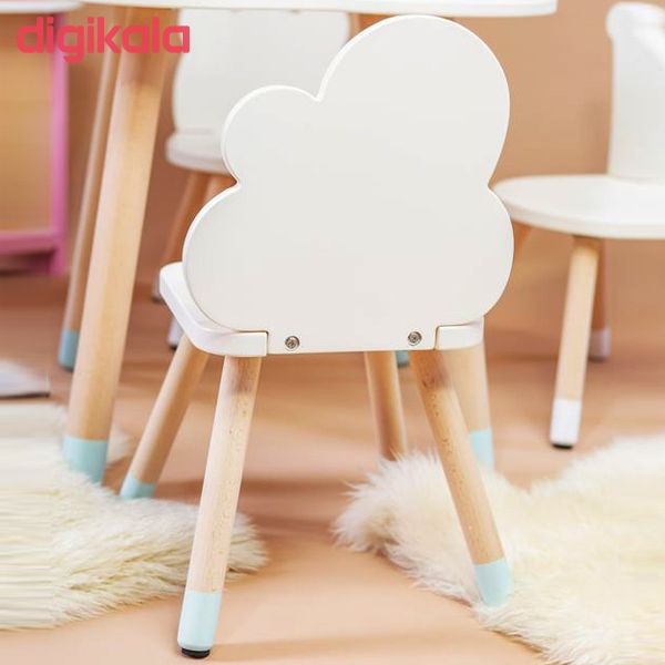 ست میز و صندلی کودک مدل نیمه ابر