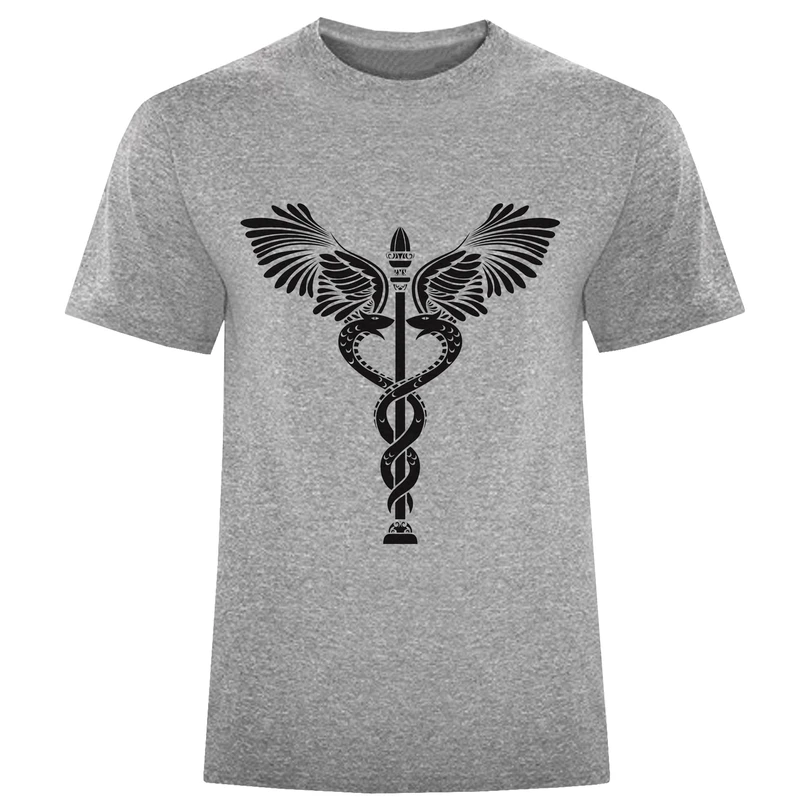 تیشزت آستین کوتاه مردانه طرح مار و بال کد F285