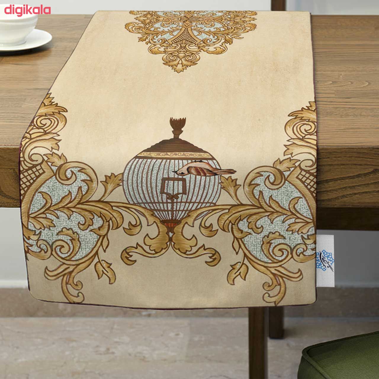 ست رومیزی 4 تکه شمسه نگار کد Tr529DR4 main 1 2
