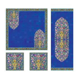 ست رومیزی 4 تکه شمسه نگار کد Tr531DR4