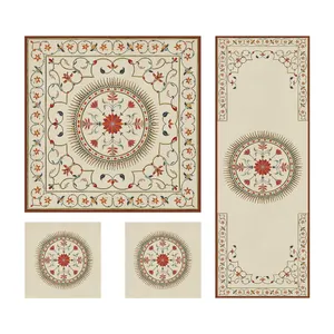 ست رومیزی 4 تکه شمسه نگار کد Tr536DR4