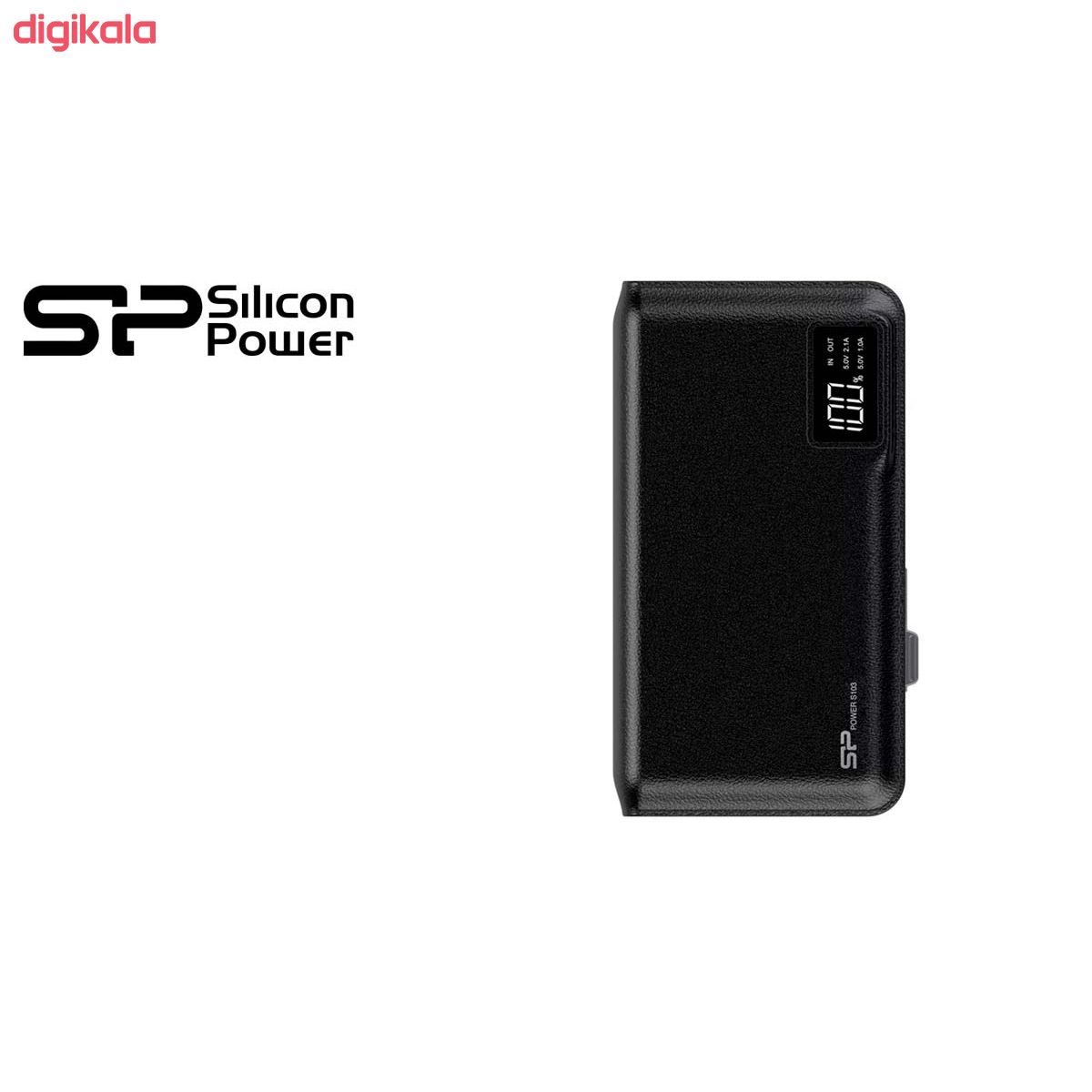 شارژر همراه سیلیکون پاور مدل S103 ظرفیت 10000 میلیآمپرساعت main 1 10
