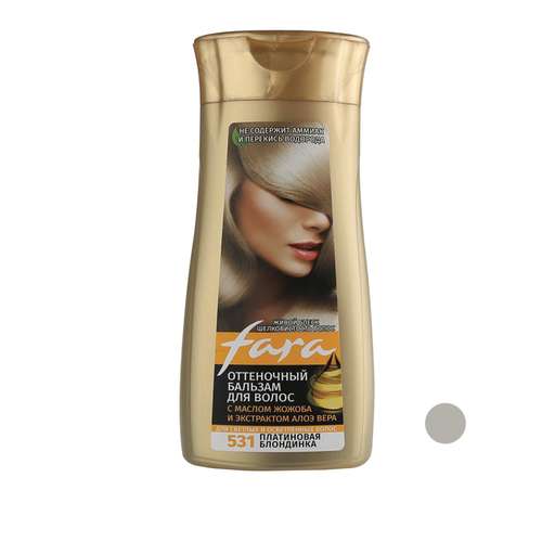 شامپو رنگ مو فارا شماره 531 حجم 135 میلی لیتر رنگ بلوند پلاتینی