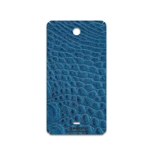 MAHOOT Blue-Crocodile-Leather Cover Sticker for microsoft Lumia 430