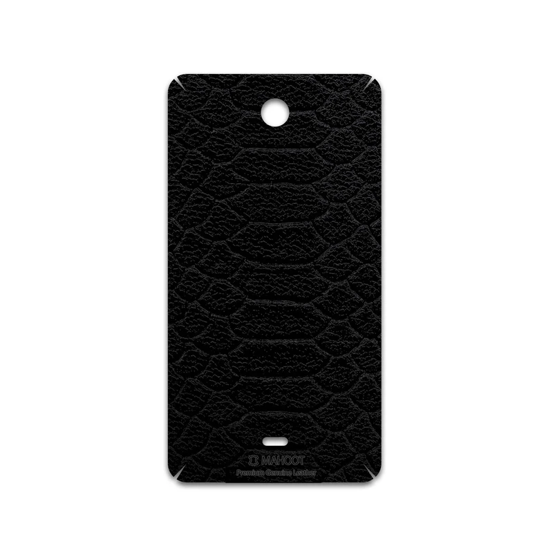 برچسب پوششی ماهوت مدل Black-Snake-Leather مناسب برای گوشی موبایل مایکروسافت Lumia 430