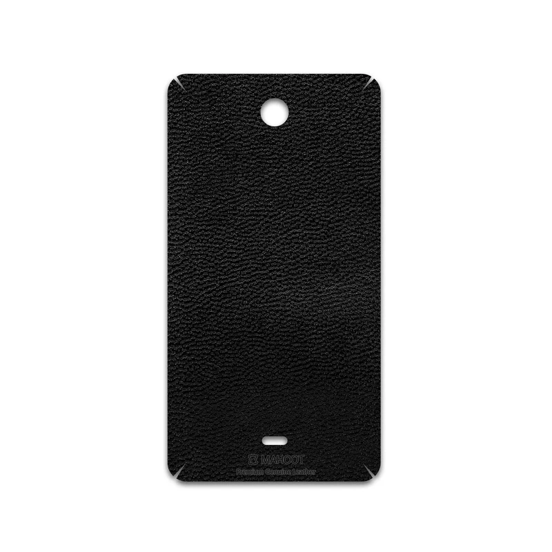 برچسب پوششی ماهوت مدل Black-Leather مناسب برای گوشی موبایل مایکروسافت Lumia 430