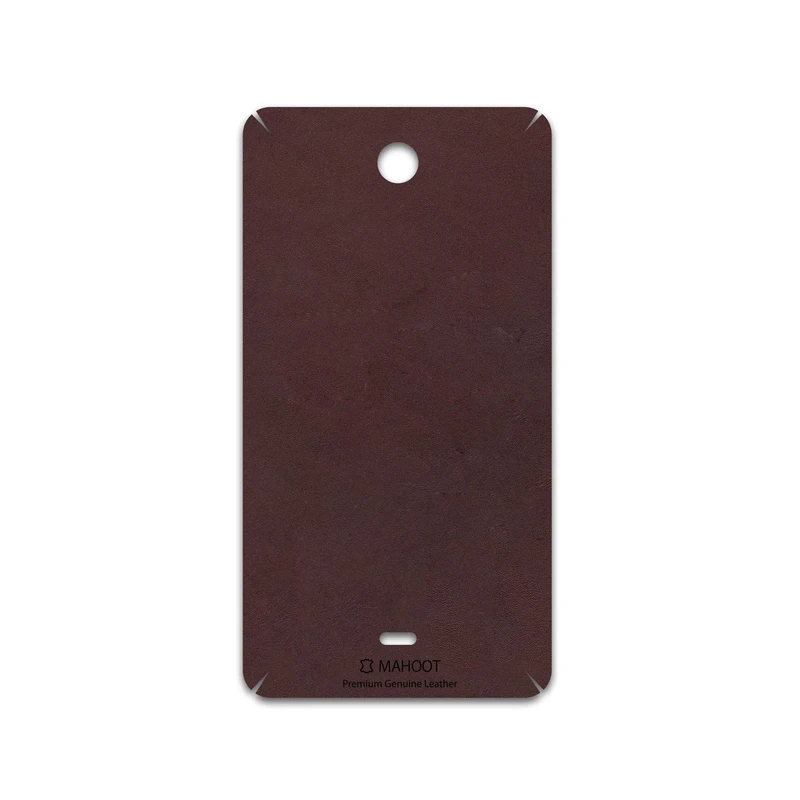 برچسب پوششی ماهوت مدل Matte-Dark-Brown-Leather مناسب برای گوشی موبایل مایکروسافت Lumia 430